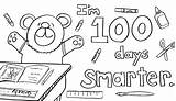 100th School Coloring Pages Books Printable sketch template