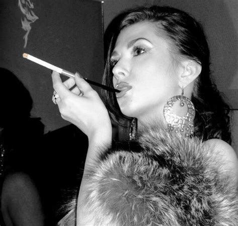 smoking in fur coat fetish porn pic