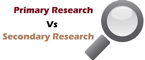 difference  primary  secondary research  comparison
