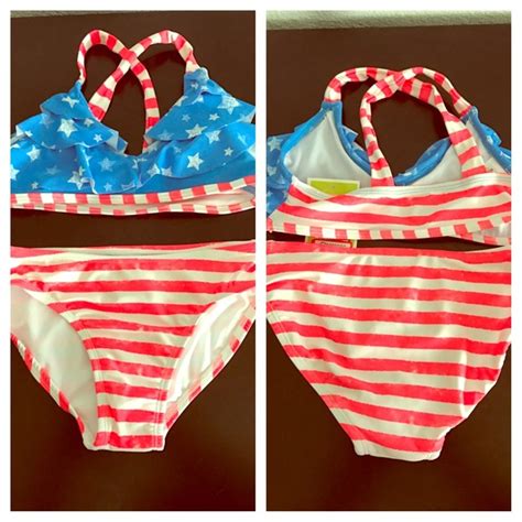 Swim Sale Nwt American Flag Girls Bikini Poshmark