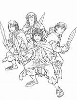 Hobbit sketch template