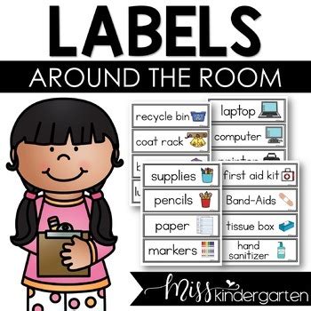 classroom labels  pictures   kindergarten love tpt