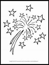 Fireworks Fourth Having July Theartkitblog sketch template
