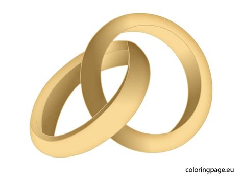 wedding ring coloring page