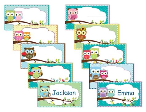 printable owl labels  tags owls instant