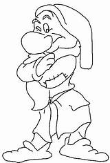 Grumpy Disney Dwarf Nani Sette Biancaneve Blanche Neige Coloriage Schneewittchen Dwarfs Brontolo Coloriages Stampare Snjeguljica Seven Imprimez Nieves Colora Trickfilmfiguren sketch template
