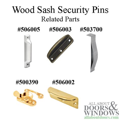 wood sash security pins