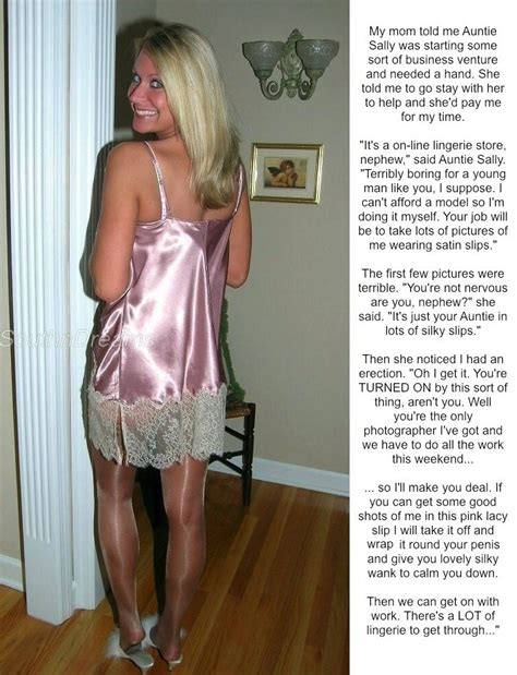 fetish auntie captions 36 satin slip story high quality porn pic fe