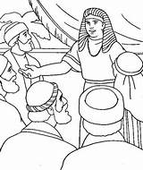 Coloring Joseph Pages Dreams His Brothers Printable Pharaoh sketch template