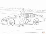Nascar Dale Coloring Earnhardt Car Pages Jr Drawing F1 Toyota His Martin Sketch Aston Printable Cars Race Drawings Getcolorings Color sketch template