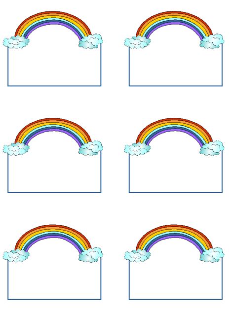 rainbow  tags  printable printable world holiday