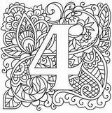 Numeri Zentangle Motivi Ricamati Alfabeto Artigianato Lettera Stampe sketch template
