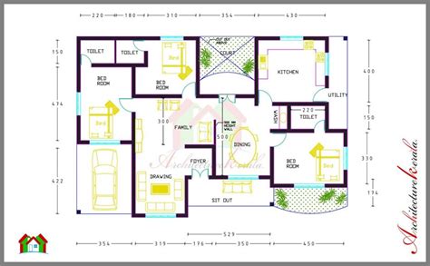 bedroom house plans kerala style architect  home plans design