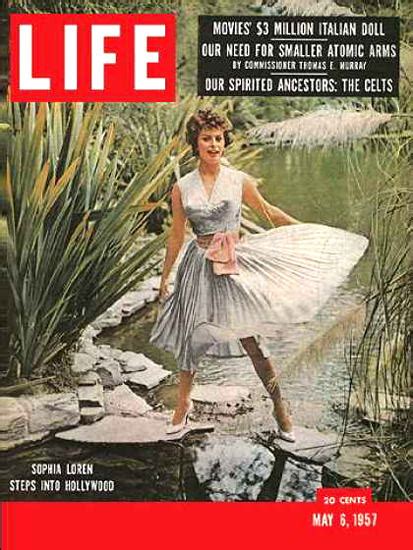 Life Magazine Cover Copyright 1957 Sophia Loren Mad Men