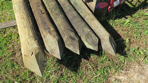 qty  large pointed wooden fence posts       oahu