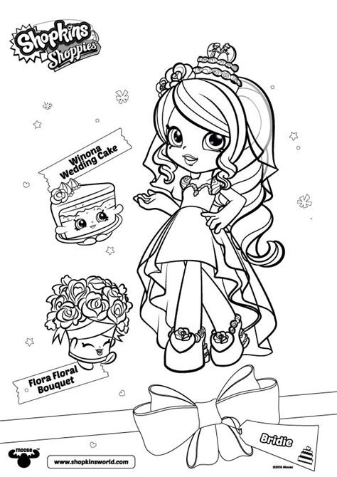 shopkins shoppies coloring pages bridie  printable coloring pages