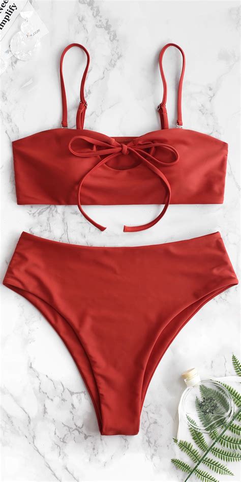 The Bikini Set Is Plain But Unique In Its Multiway Wearing The