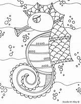 Coloriage Alley Nicoletta Seahorse sketch template