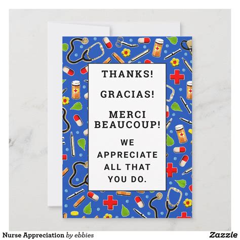 nurse appreciation   card zazzle appreciation