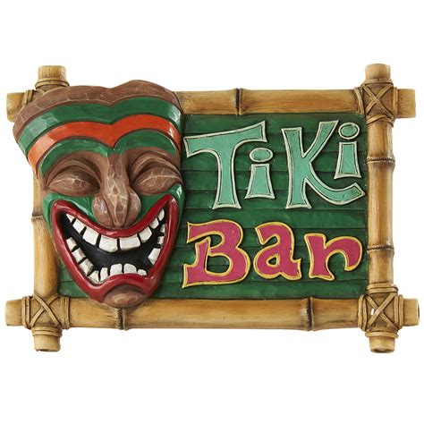 tiki bar wall sign limited availability