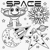 Coloring Pages Printable Moon Satellite Kids Drawing Star Theme Preschool Color Spaceship Natural Super Space Lunar Graphics Astronomy Clip Rover sketch template