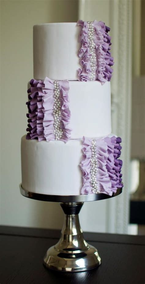 Wedding Cakes Pictures Purple Ombre Wedding Cake