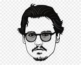 Johnny Depp Pinclipart sketch template