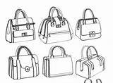 Draw Purse Handbag Bag Step sketch template