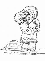 Inuit Inuits Nord Eskimosi Esquimales Coloriages Gulli Eskimo Polaires Colorier Kolorowanki Noel Kolorowanka Esquimaux Noordpool Nounou Maternelle Banquise Imprime Partage sketch template