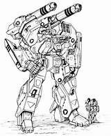 Titanes Robotech Pacifico Robot Macross Dibujos Robots Destroid Expeditionary Marines Sourcebook Palladium Mechas Gundam Transformers Owned Mecha sketch template