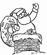 Christmas Coloring Father Pages Fireplace Chimney Colouring Kids Drawing Drawings Printable Clipart Cliparts Collection Santa Chimneys Color Popular Quotes Print sketch template