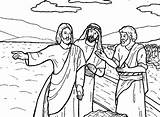Disciples Miracles Disciple Netart Tells Andrew sketch template