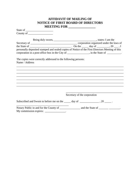 board  directors forms fill   sign printable  template
