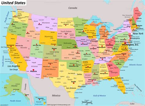 usa map maps  united states  america  states state capitals