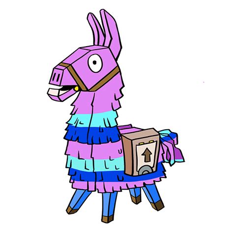 draw llama  fortnite  easy drawing tutorial