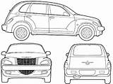 Blueprints Coloring 2005 Cotxe Hatchback Imatge Cruisers Feu Clic sketch template