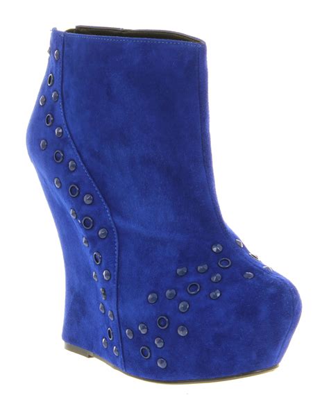 womens office dixie electric blue suede boots ebay