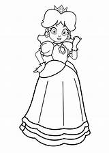 Princesse Daisy Peach sketch template