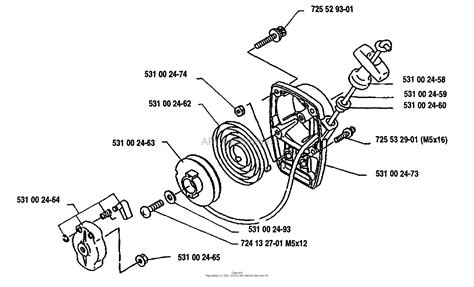 Husqvarna 132 Rb 1991 11 Parts Diagram For Starter Assembly