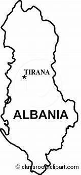 Albania Map Clipart Maps Countries Cities Transparent Members Available Gif Medium Large Vector Classroomclipart Outline sketch template