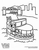 Pages Vancouver Colouring Gondola Coloring Aquabus Getdrawings Drawing sketch template