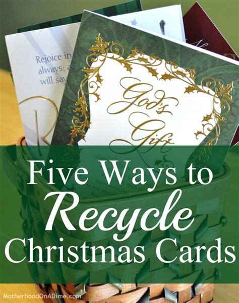 ways  recycle christmas cards kids activities
