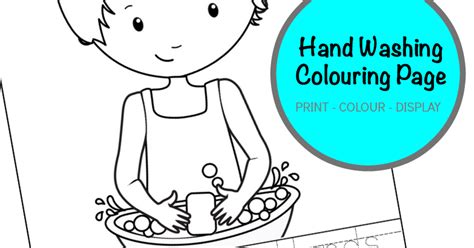 handwashing coloring pages  hand washing coloring page