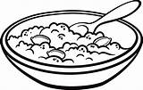 Porridge Cereal Webstockreview Clipground sketch template