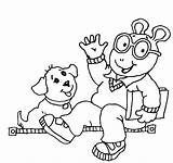 Arthur Coloring Pages Tv Coloring4free Printable Film Print Cl21 Color Kids Cartoon Buster Read sketch template