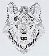 Zentangle Wolf Animals Kwok Ben Efie Van Coloring Kleurplaten Dieren Hayvan Pages Zentangles Goes Wolves Patterns Doodles Zen Tattoo Animal sketch template