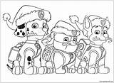 Patrol Paw Pages Christmas Coloring Color Party Kids Online sketch template