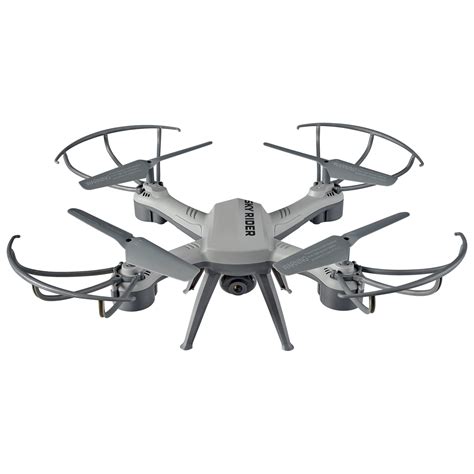 sky rider   avenger quadcopter drone  wi fi camera drwmg gray walmartcom