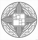 Mandala Mandalas Coloring Pages Color Online Complexe Deco Skyscrapers Reminiscent Shapes Its American sketch template