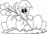 Coloring Hatching Chick Pages Chicken Baby Egg Big Broken Smiling Eyed Clap Hand His Color Tocolor sketch template